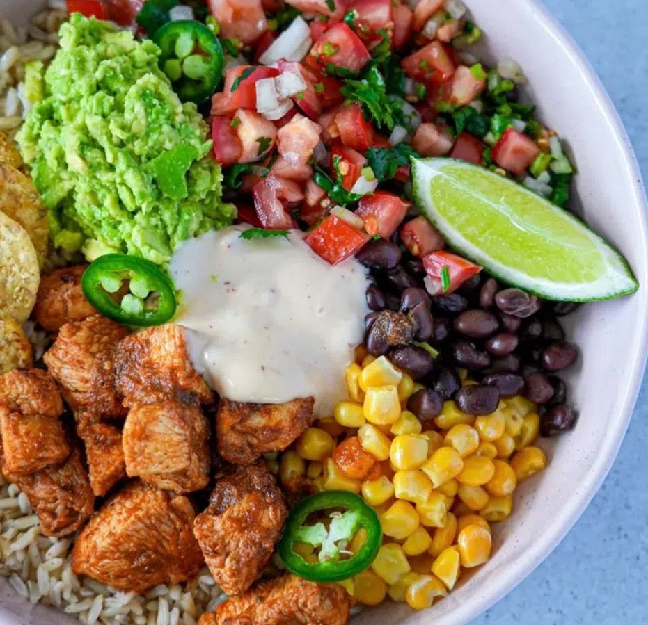 Farro + Chicken Baja Bowl