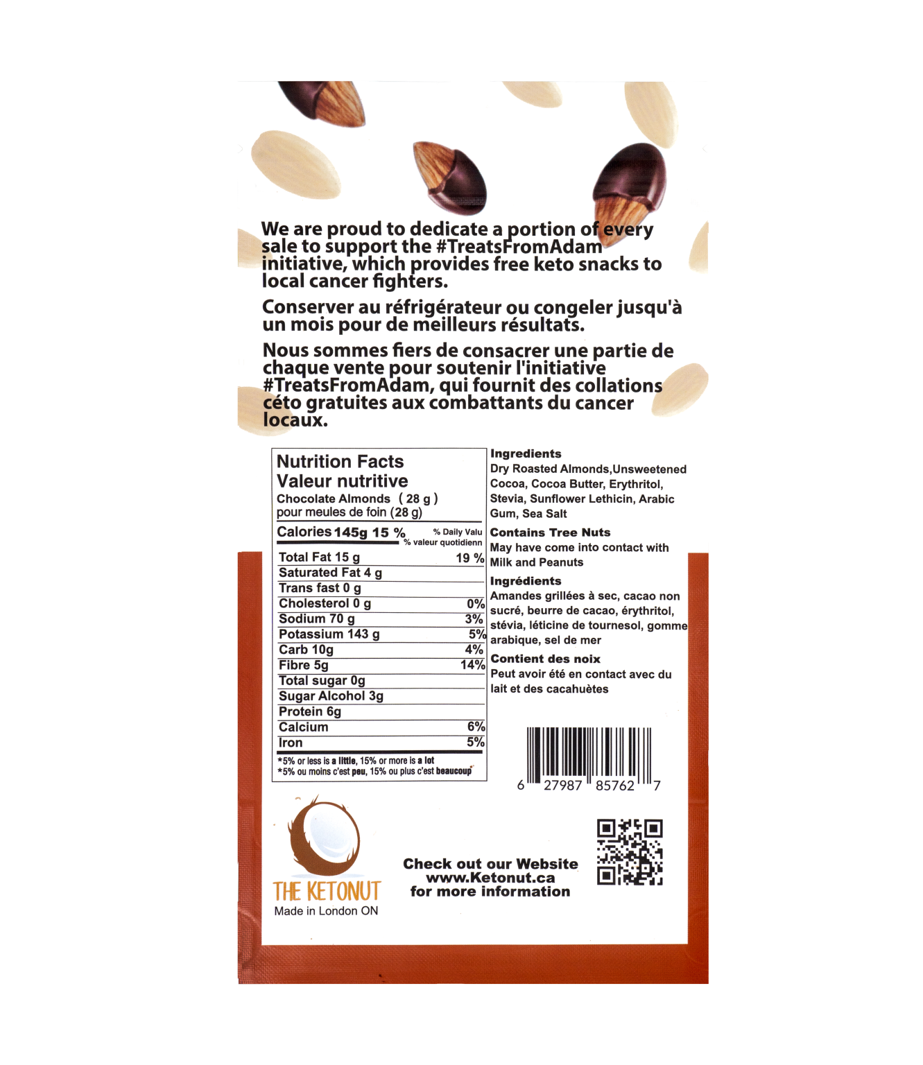 Chocolate Salted Almonds- Keto