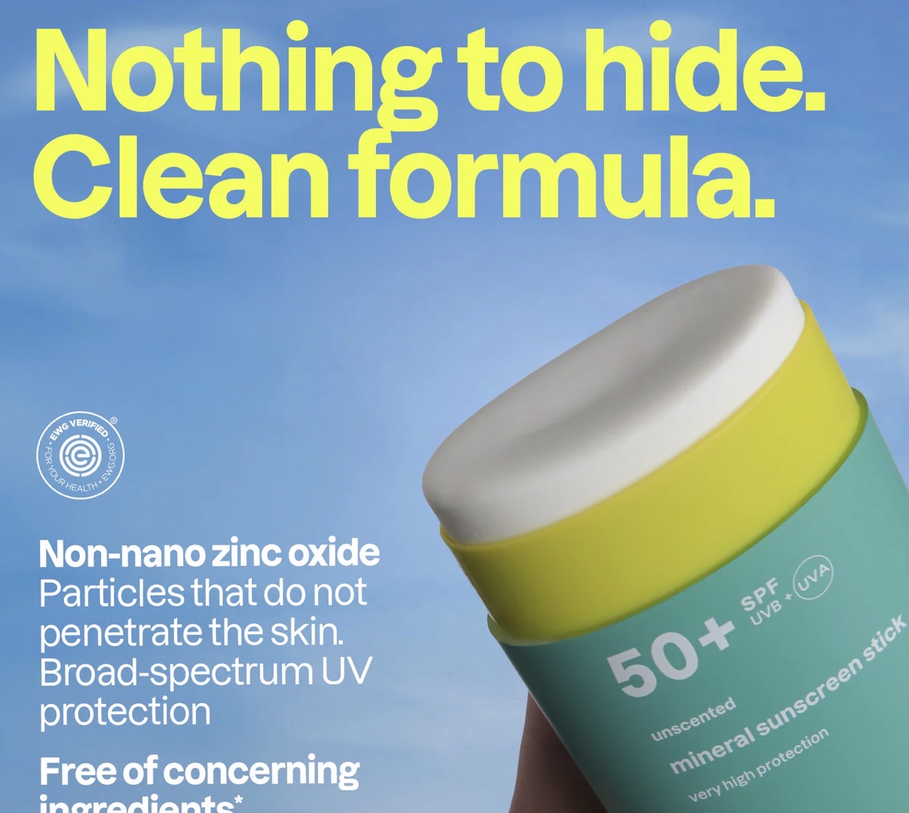 Sunly Mineral Sunscreen Stick SPF 50+
