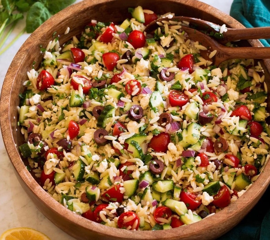 Roast Beef Sandwich + Greek Orzo Salad