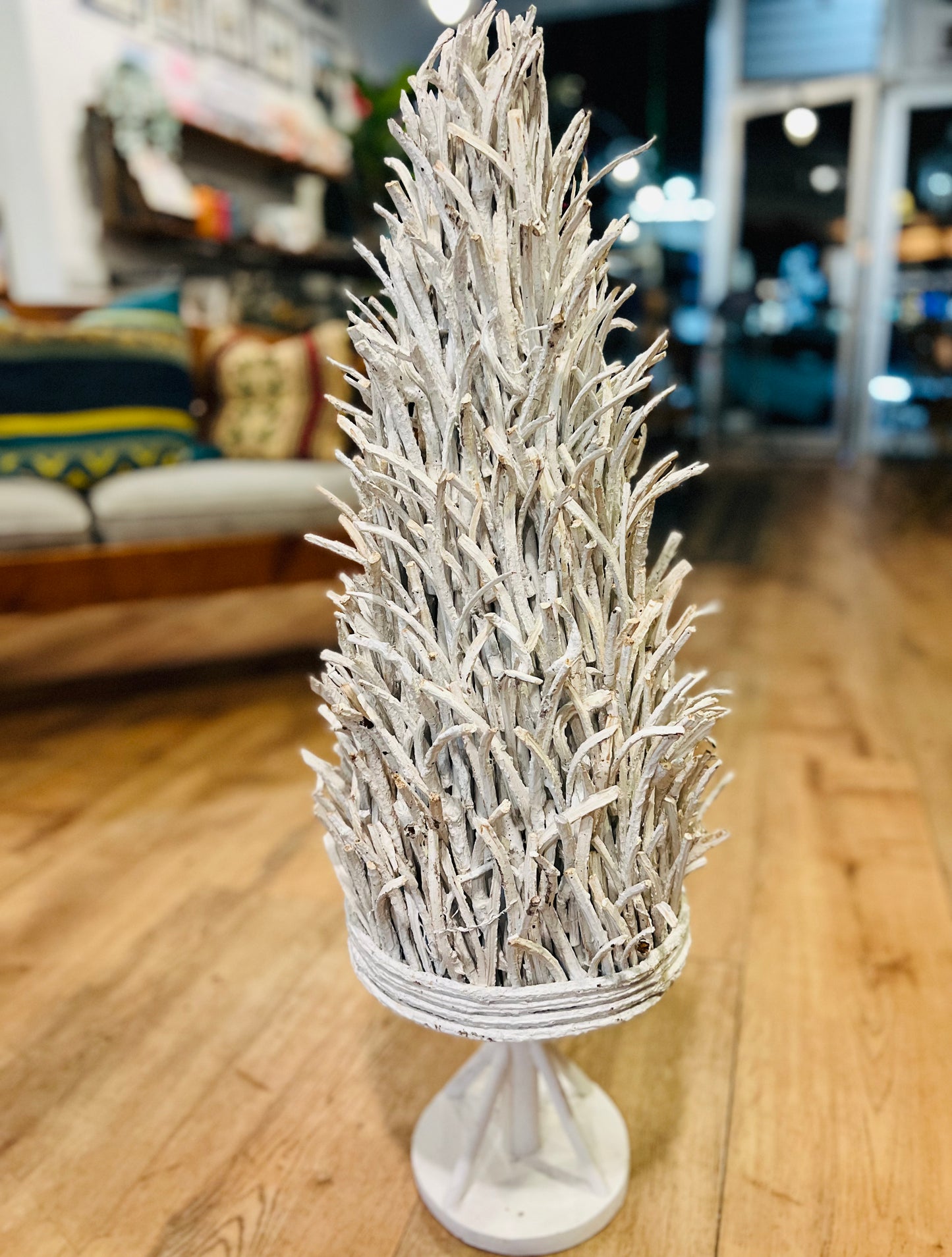 White Wood Christmas Tree