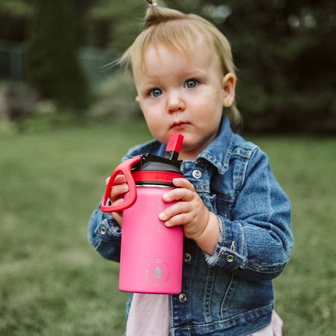 Lil Chill Insulated Kids Water Bottle -Pink