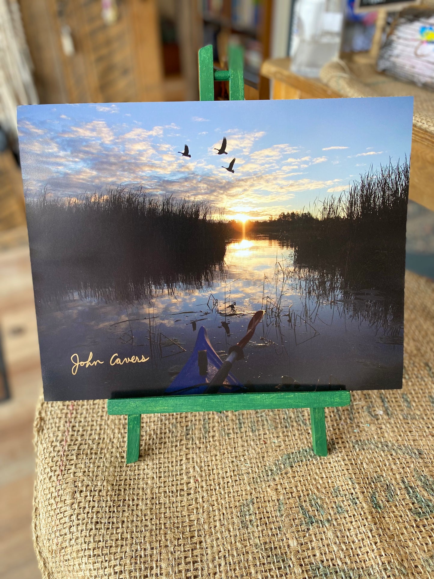Kayaking Through The Marsh at Sunset Picture