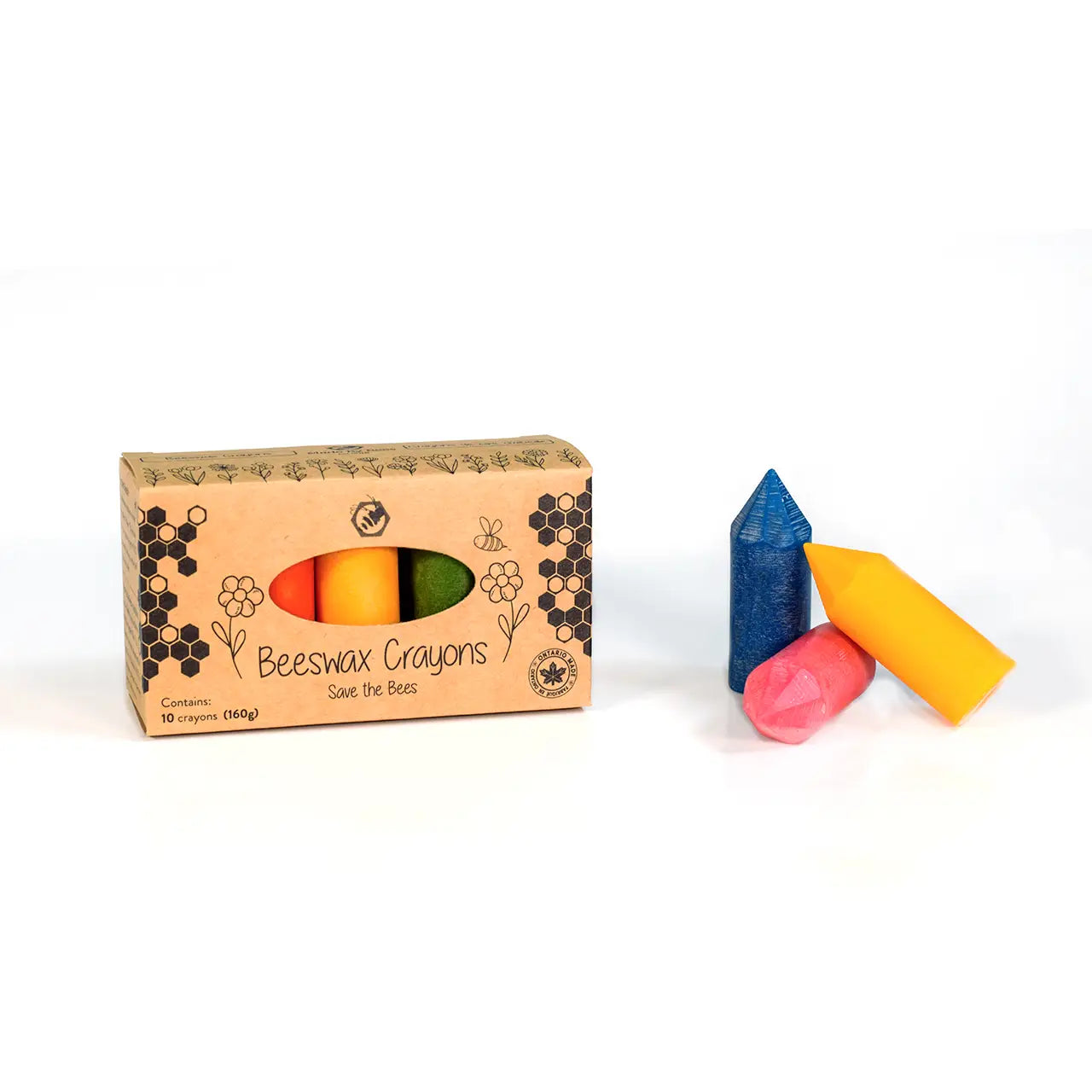 Beeswax Crayons Plus Wooden Caddy (Set of 8)