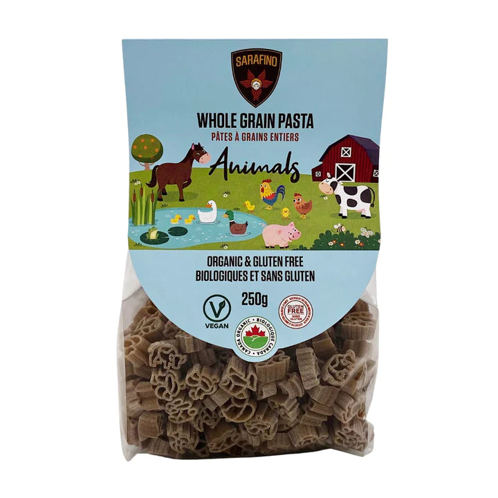 WHOLE GRAIN PASTA, ANIMAL SHAPES |GF