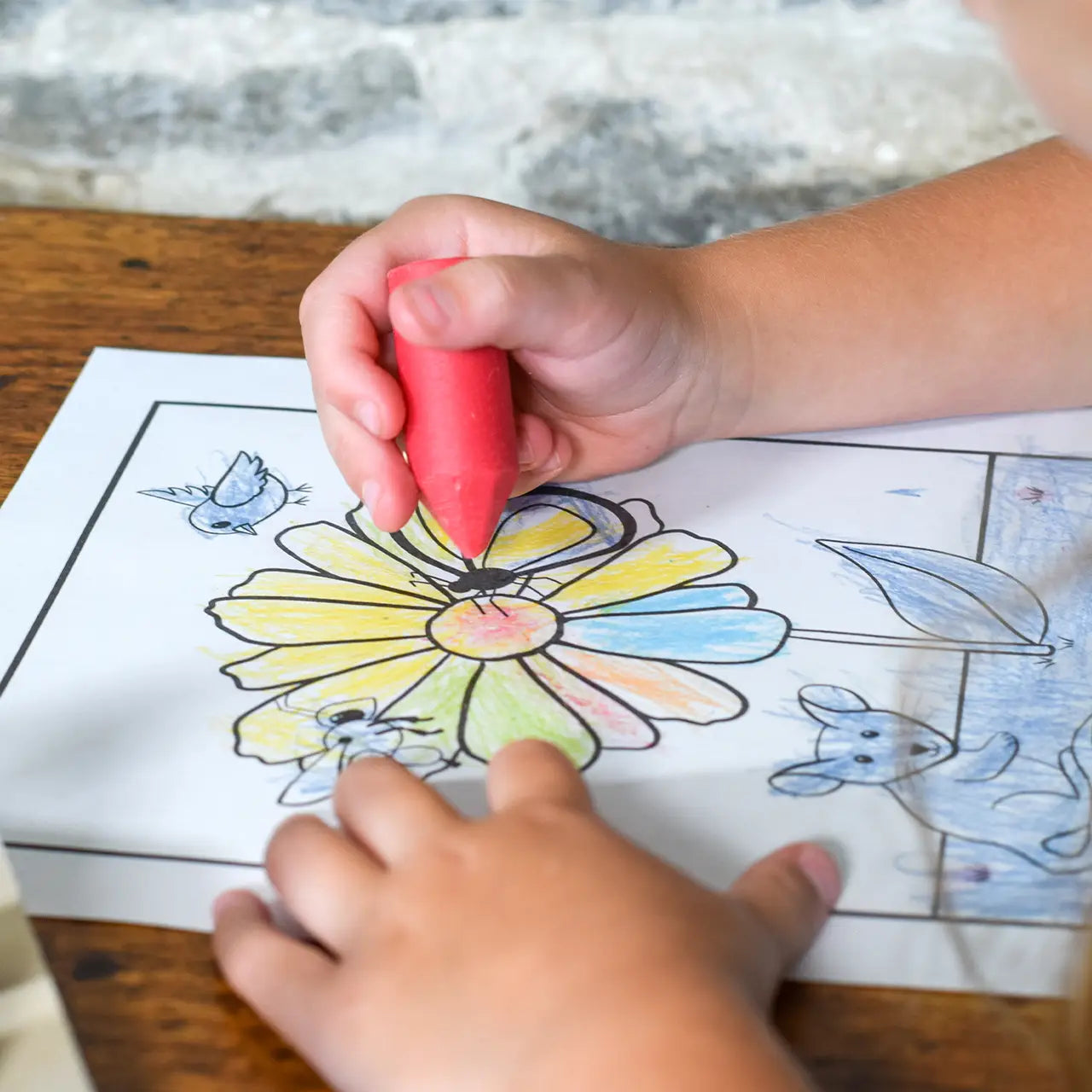 Beeswax Crayons Plus Wooden Caddy (Set of 8)