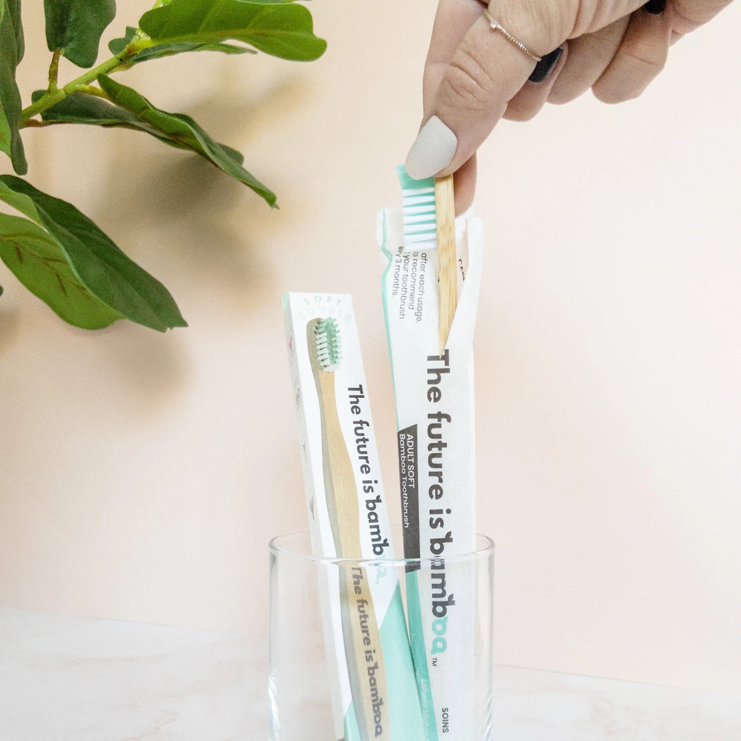 Bamboo Toothbrush - Minty Green (Adult)