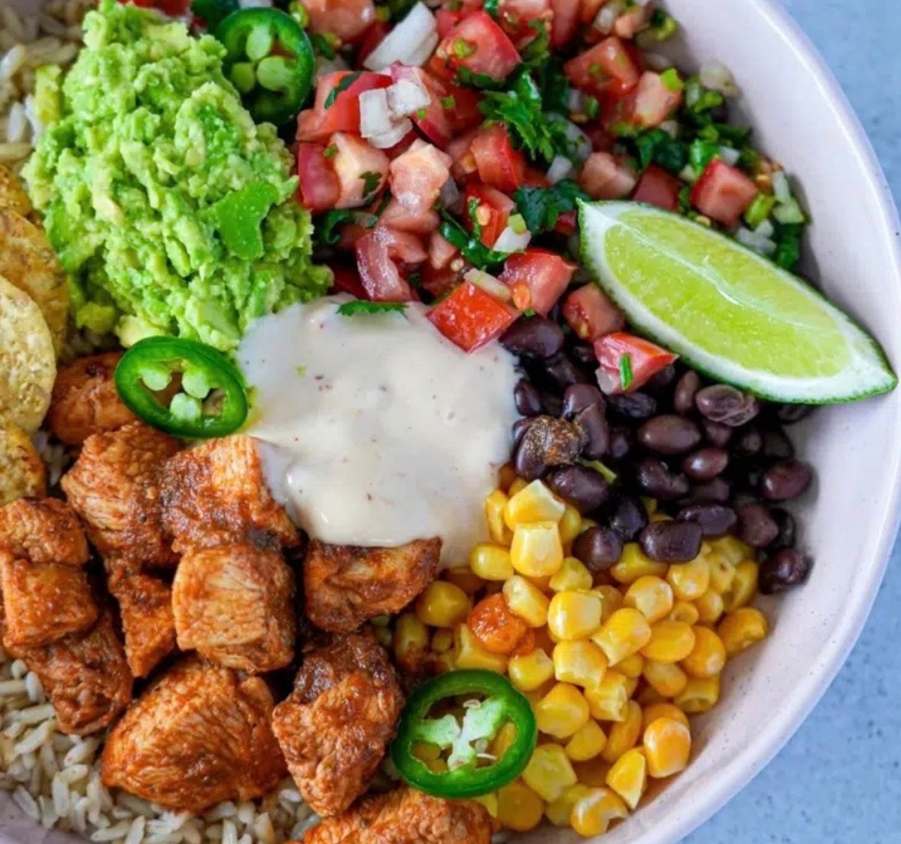 Farro & Chicken Baja Bowl
