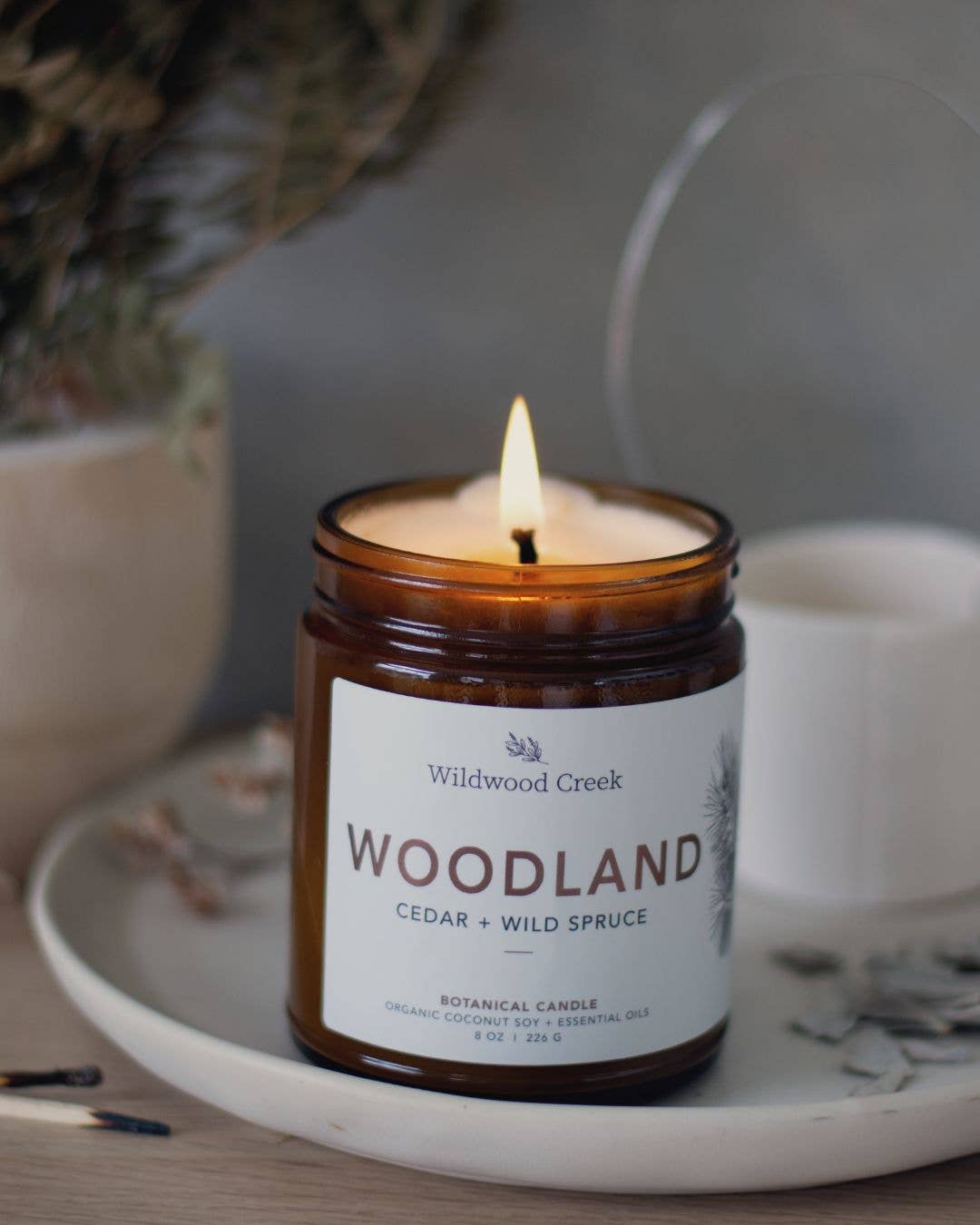Woodlands Natural Coconut Soy Candle | Vegan, Non-Toxic