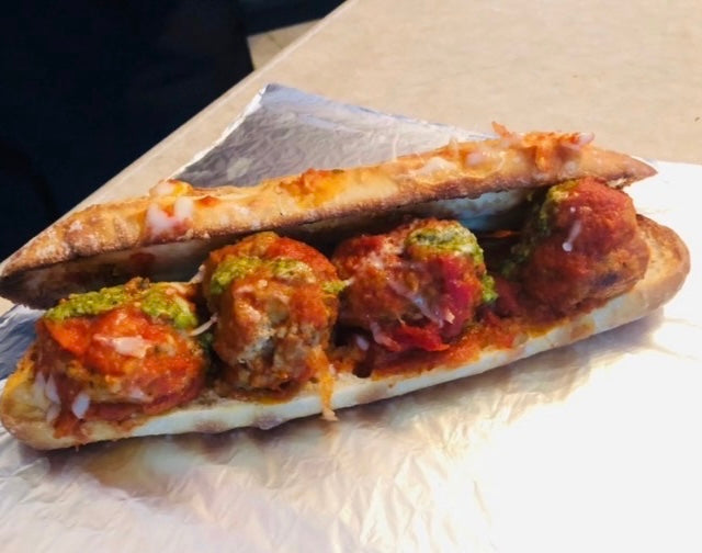 Meatball Sub with Orzo Pasta Salad