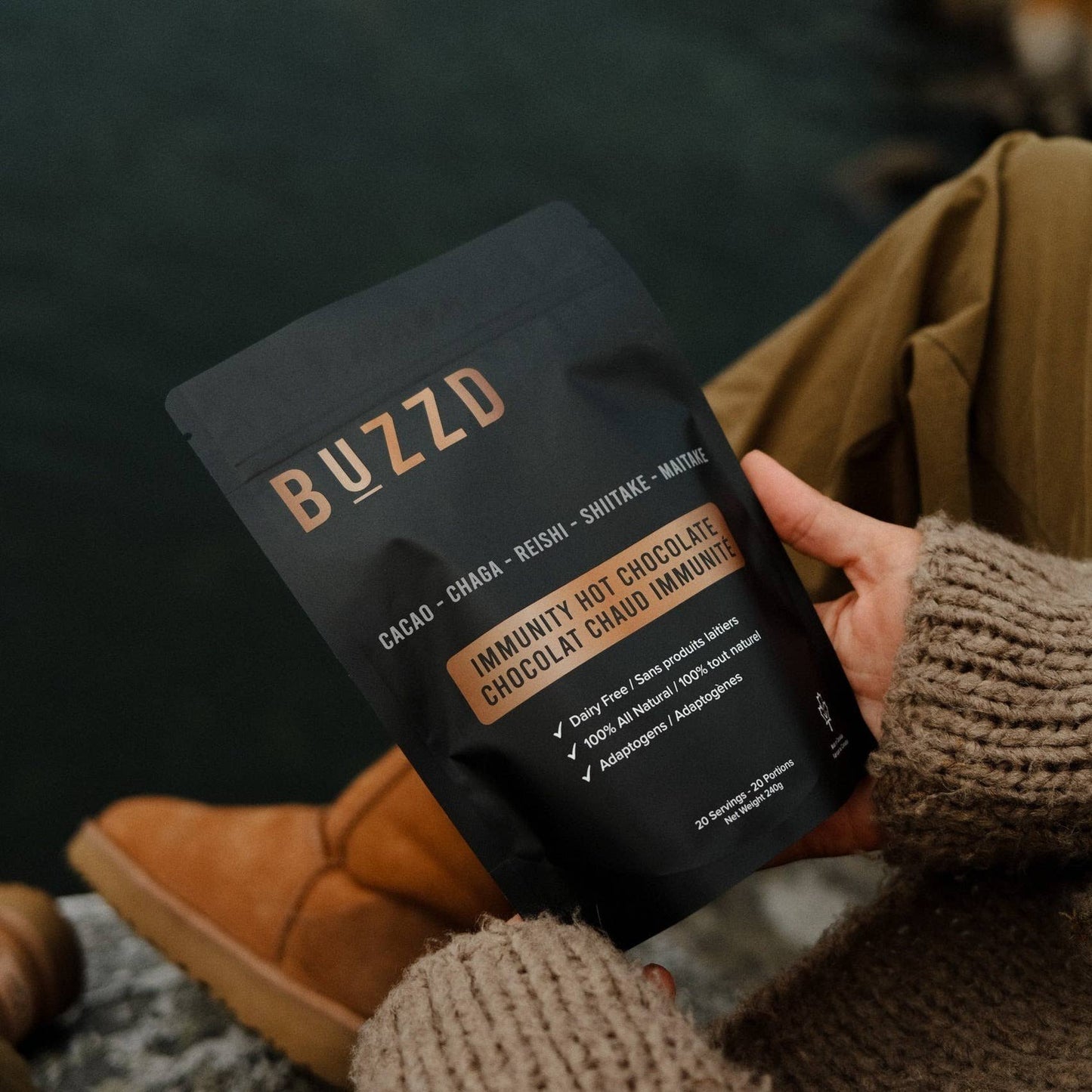 Immunity Hot Chocolate - CHAGA REISHI SHIITAKE MAITAKE
