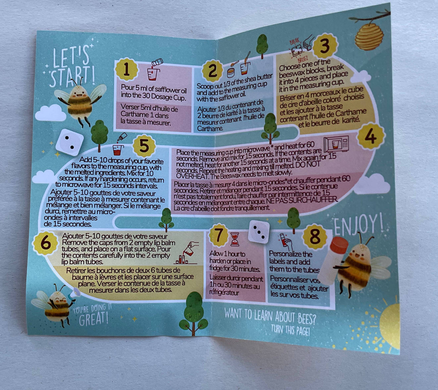 Mini Lip Bam making Kit -Makes 2 - 95% plastic free