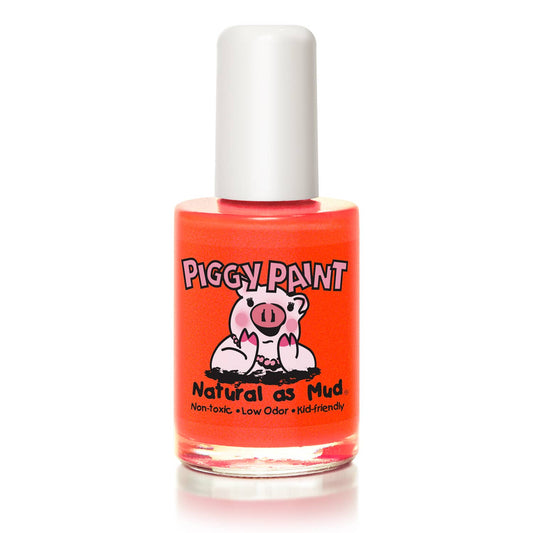 Drama Neon Red-Orange Shimmer Nail Polish