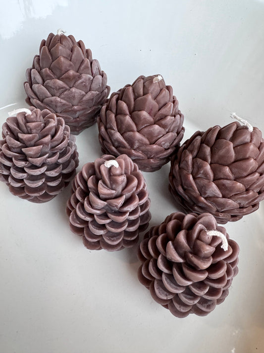 Pinecone Candle (Brown)