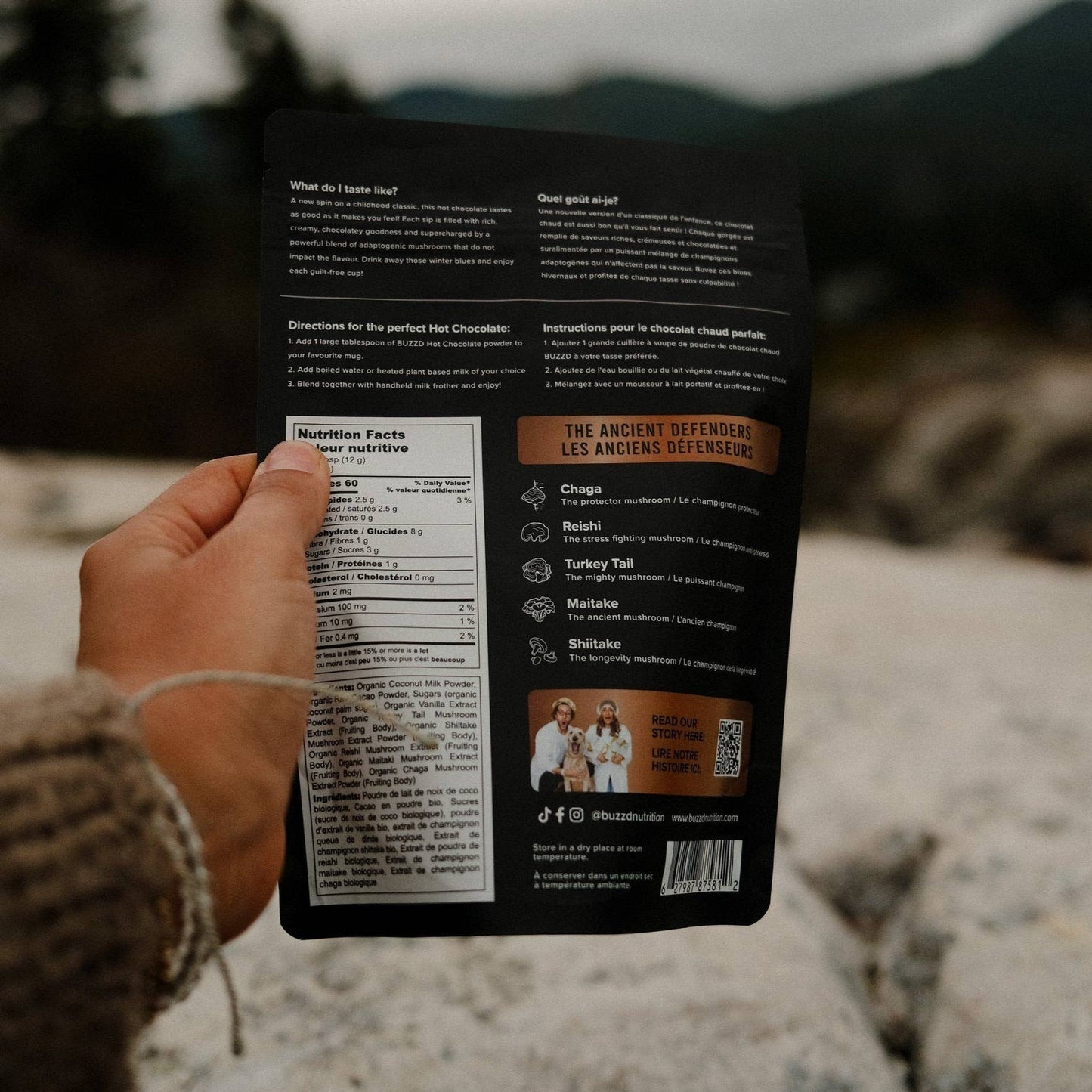 Immunity Hot Chocolate - CHAGA REISHI SHIITAKE MAITAKE