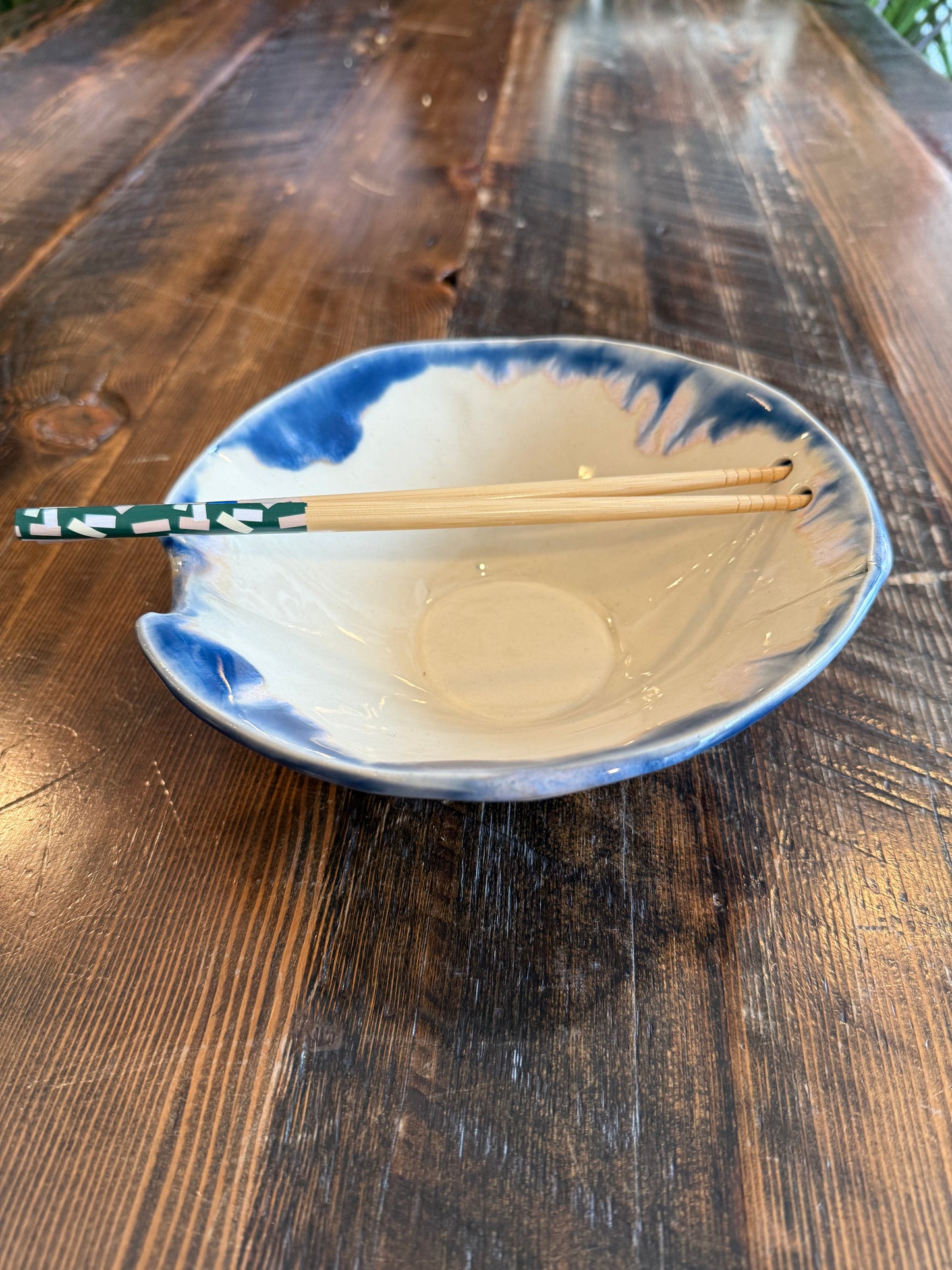 Bowl with Chopstick Holder