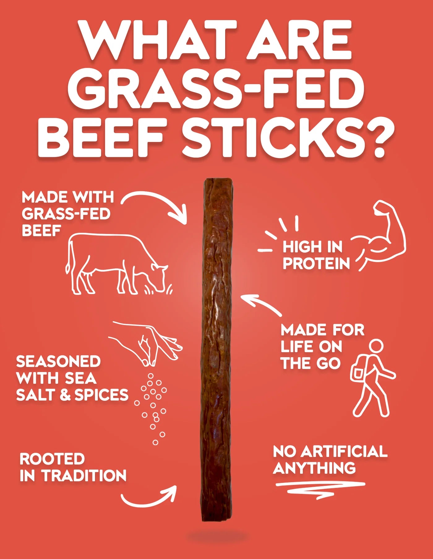 Grass Fed Beef Sticks