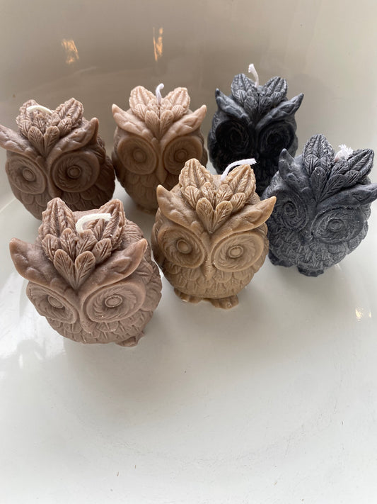 Owl Candles - Soy & Beeswax