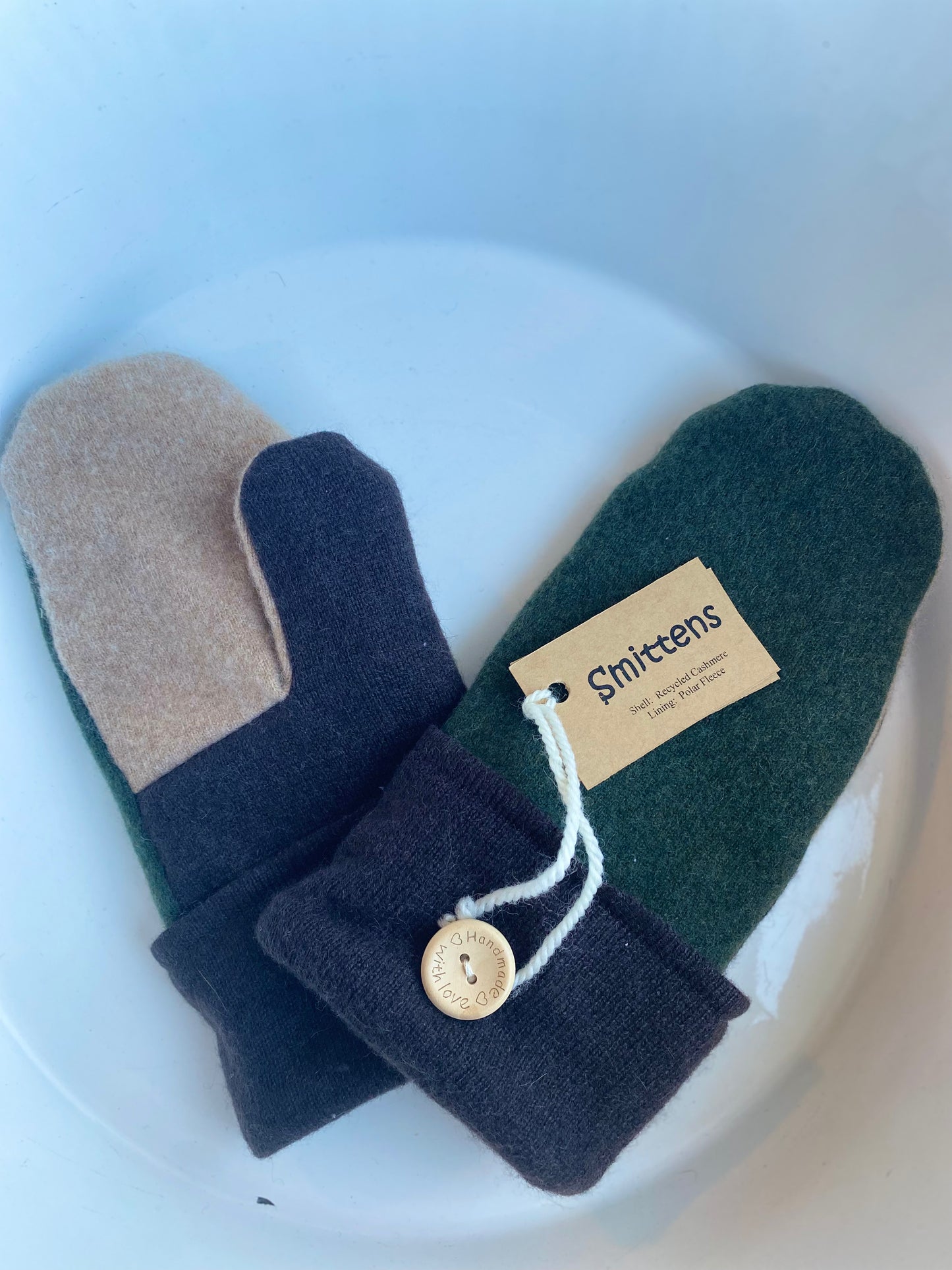 Smittens - Cashmere Green, Grey & Brown