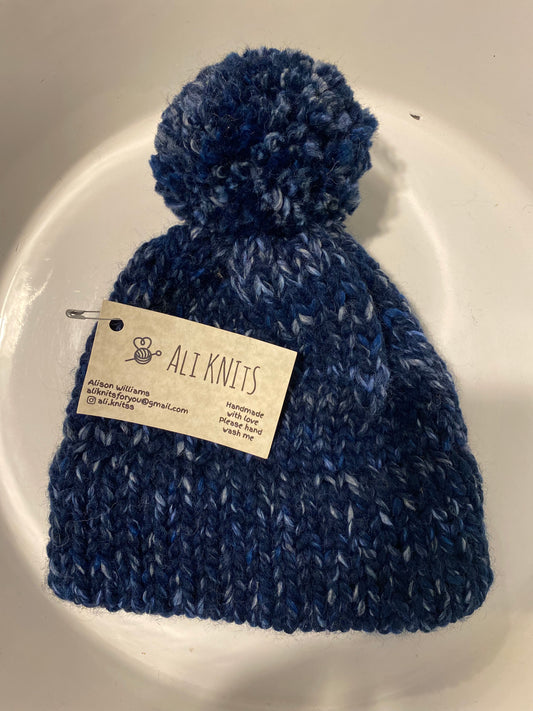 KIDS Hand Knitted Hat - River Run