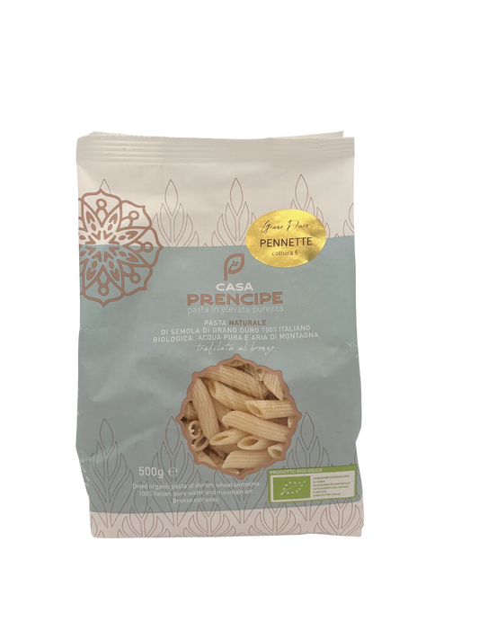PENNE, DURUM WHEAT PASTA ORG.