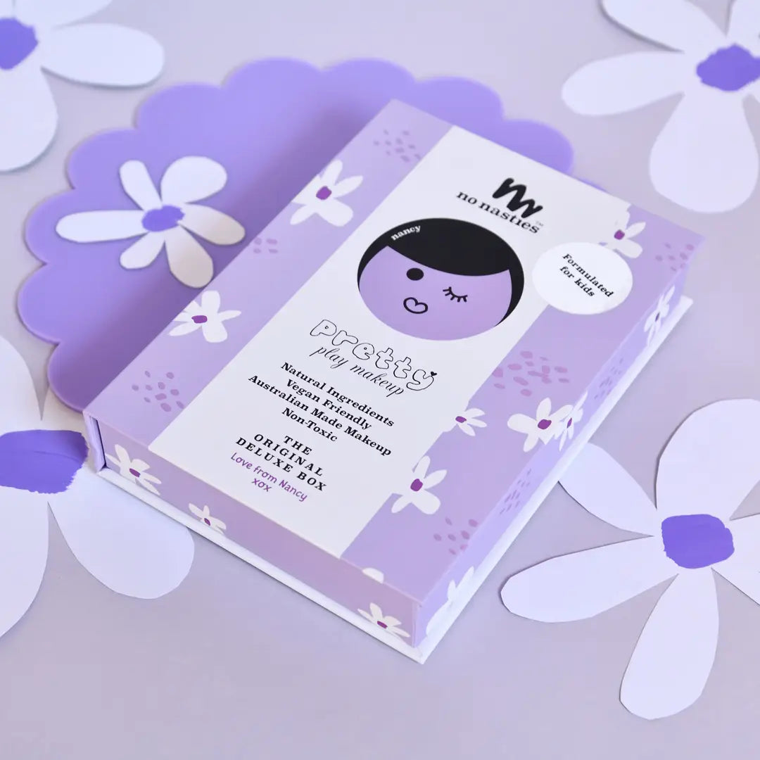 Nancy Kids Natural Pressed Powder Purple Makeup Palette Kit