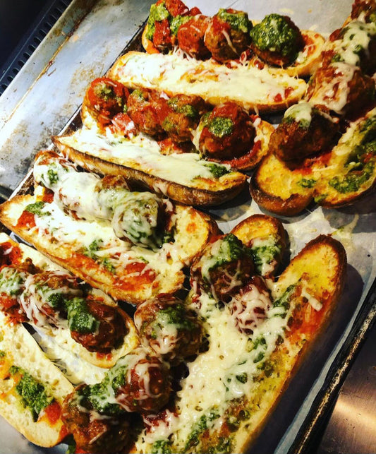 Meatball Sub + Caesar Salad