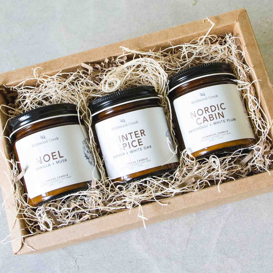 Winter Candle Discovery Gift Box Collection- Coconut Soy