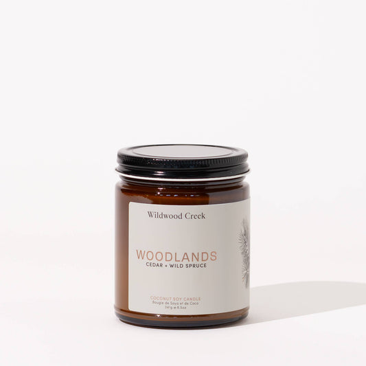 Woodlands Natural Coconut Soy Candle | Vegan, Non-Toxic