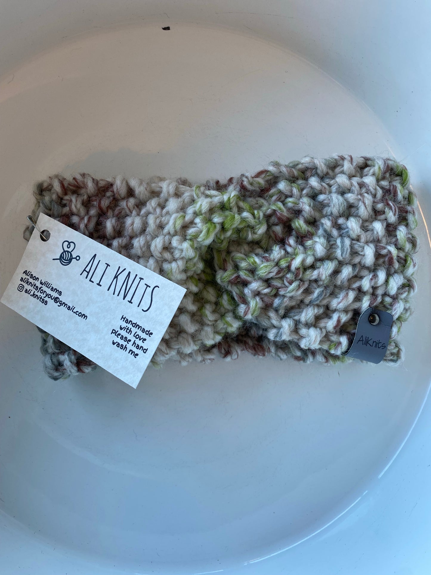 Kids Hand Knitted Headband - Fern