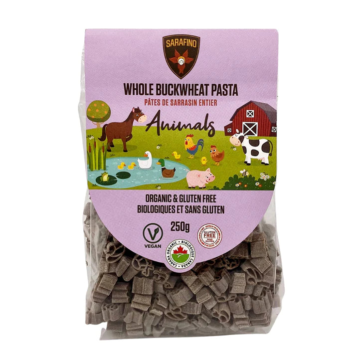 WHOLE BUCKWHEAT PASTA, ANIMAL SHAPES-GF