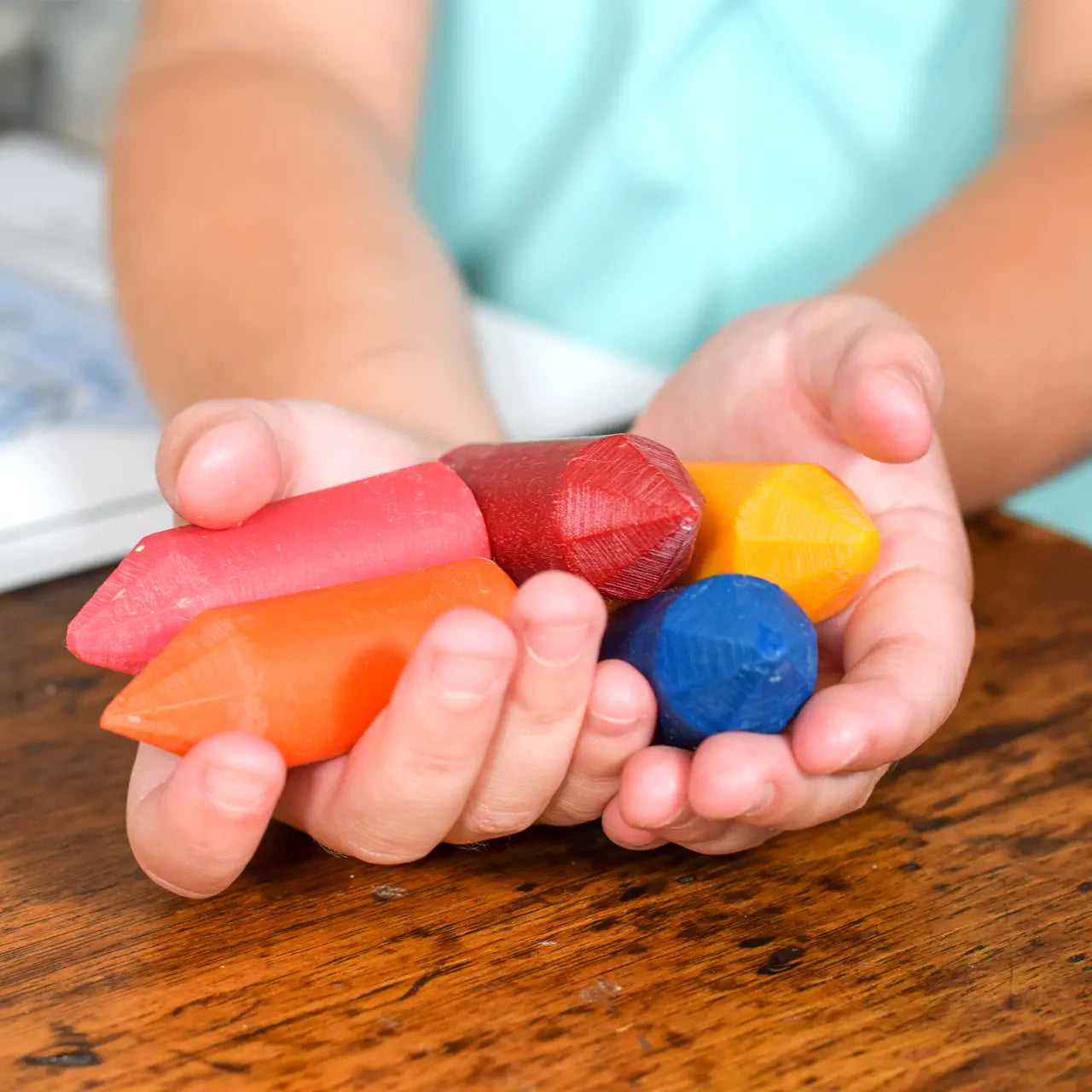 Beeswax Crayons Plus Wooden Caddy (Set of 8)