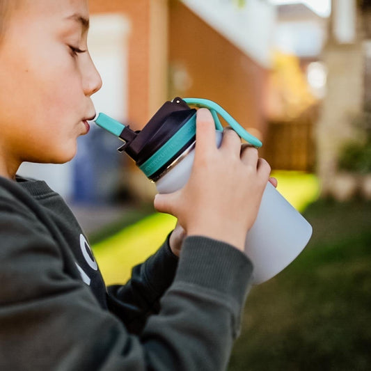 Lil Chill Insulated Kids Water Bottle- Grey