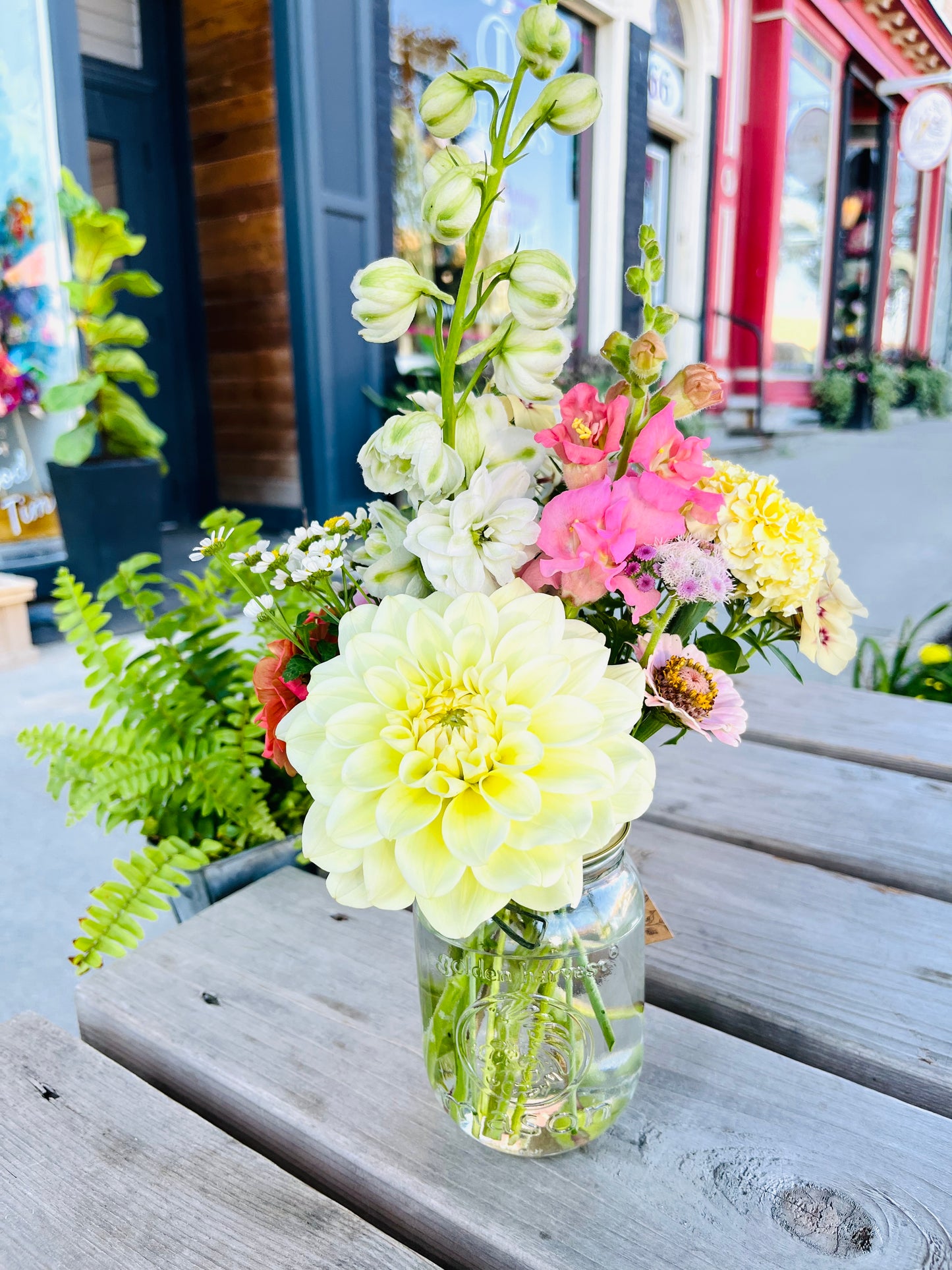 Locally Grown Fresh Flowers (Mason Jar)