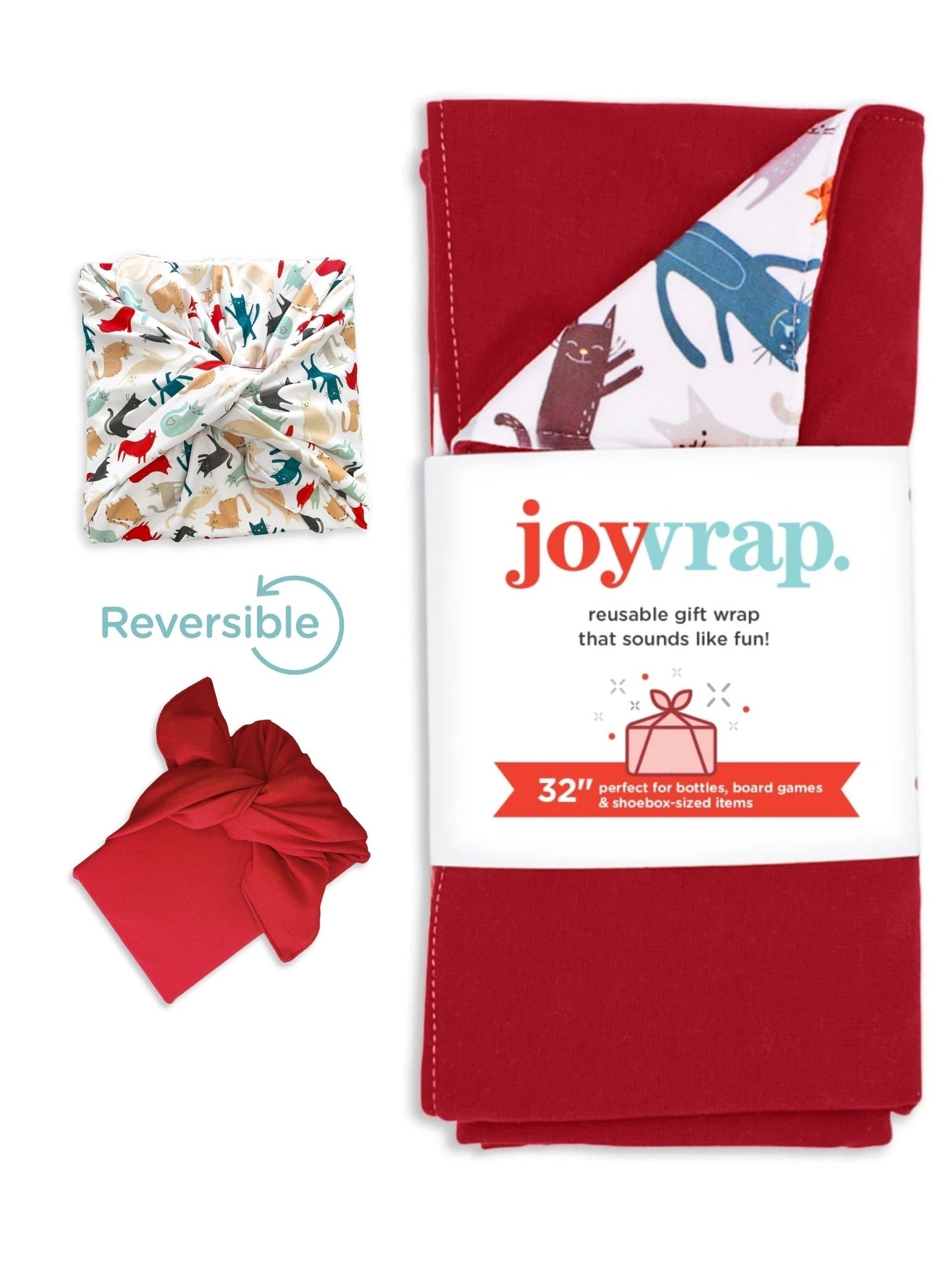 Joywrap Reusable Gift Wrap (32" square) - Large