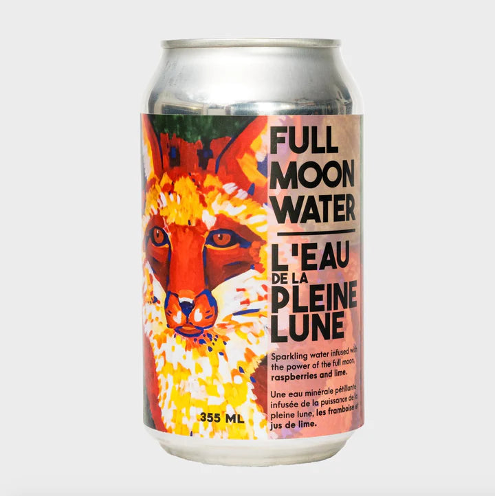 Raspberry Lime Flavour Full Moon Water (Sparkling water) - 355mL