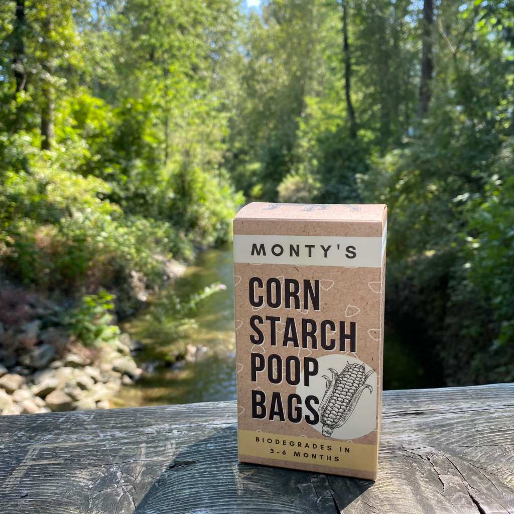 Monty s Compostable Cornstarch Dog Poop Bags 8 Rolls 120 bags